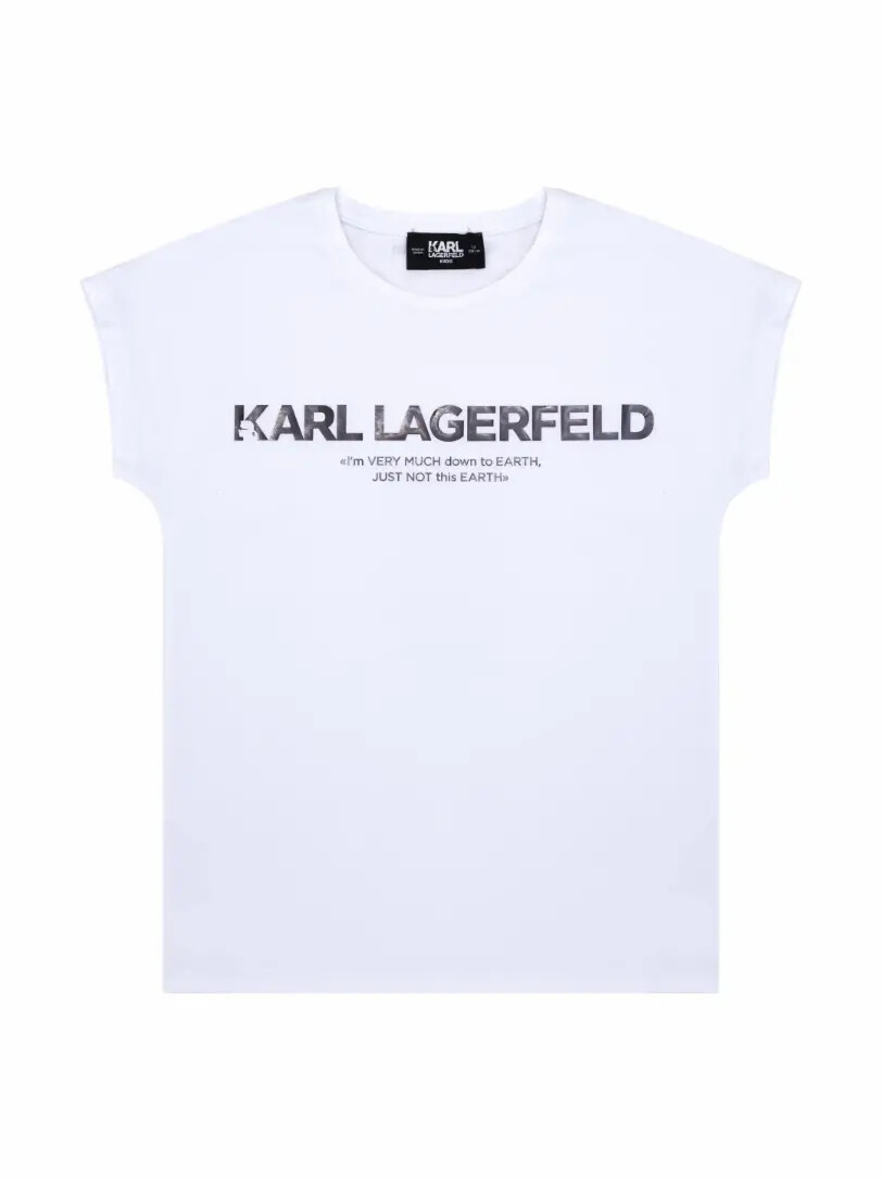 

Хлопковая футболка с логотипом Karl Lagerfeld