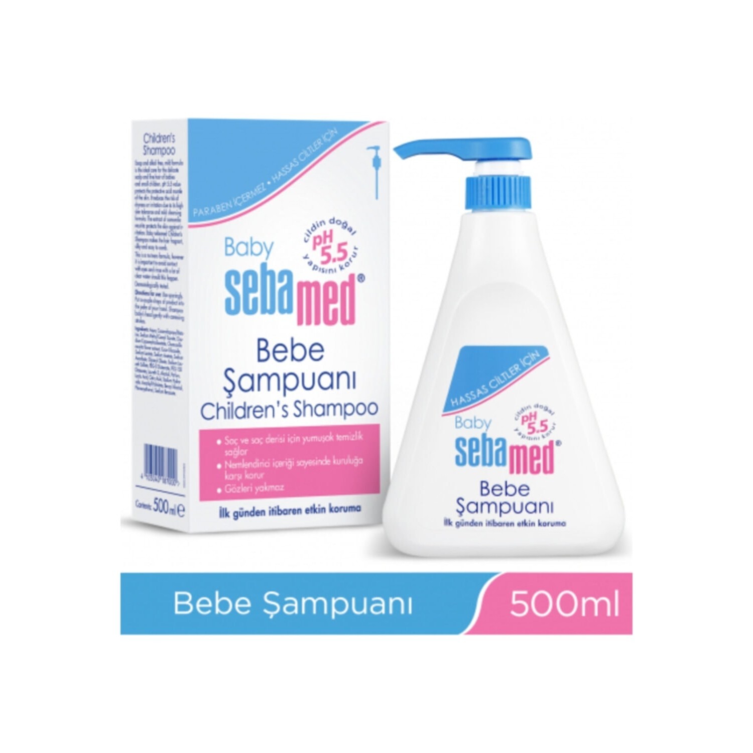 

Детское мыло Sebamed + Шампунь Sebamed, 2 флакона по 500 мл
