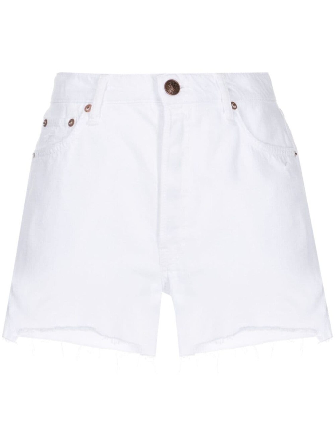 

Джинсовые шорты с бахромой rag & bone, белый
