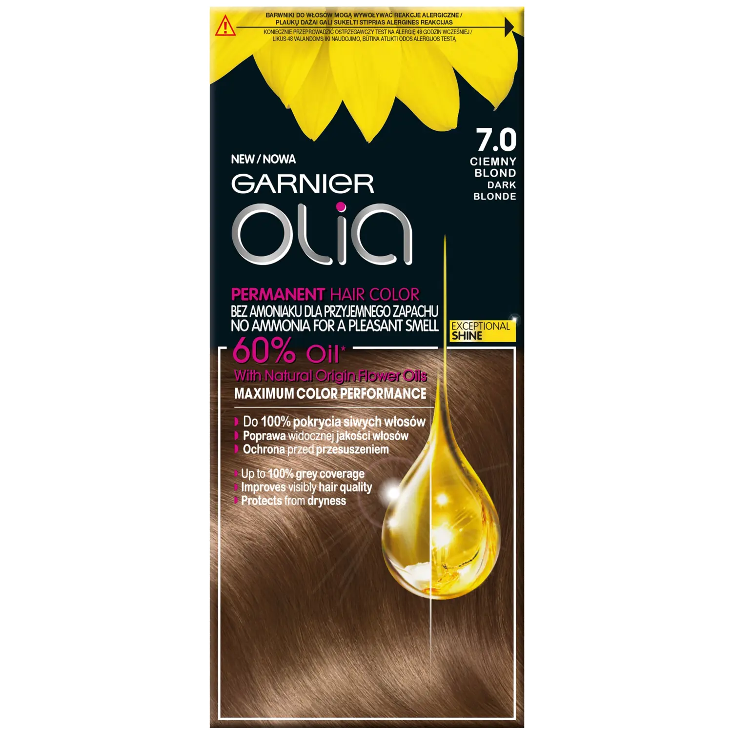 

Garnier Olia краска для волос 7.0 темно-русый, 1 упаковка