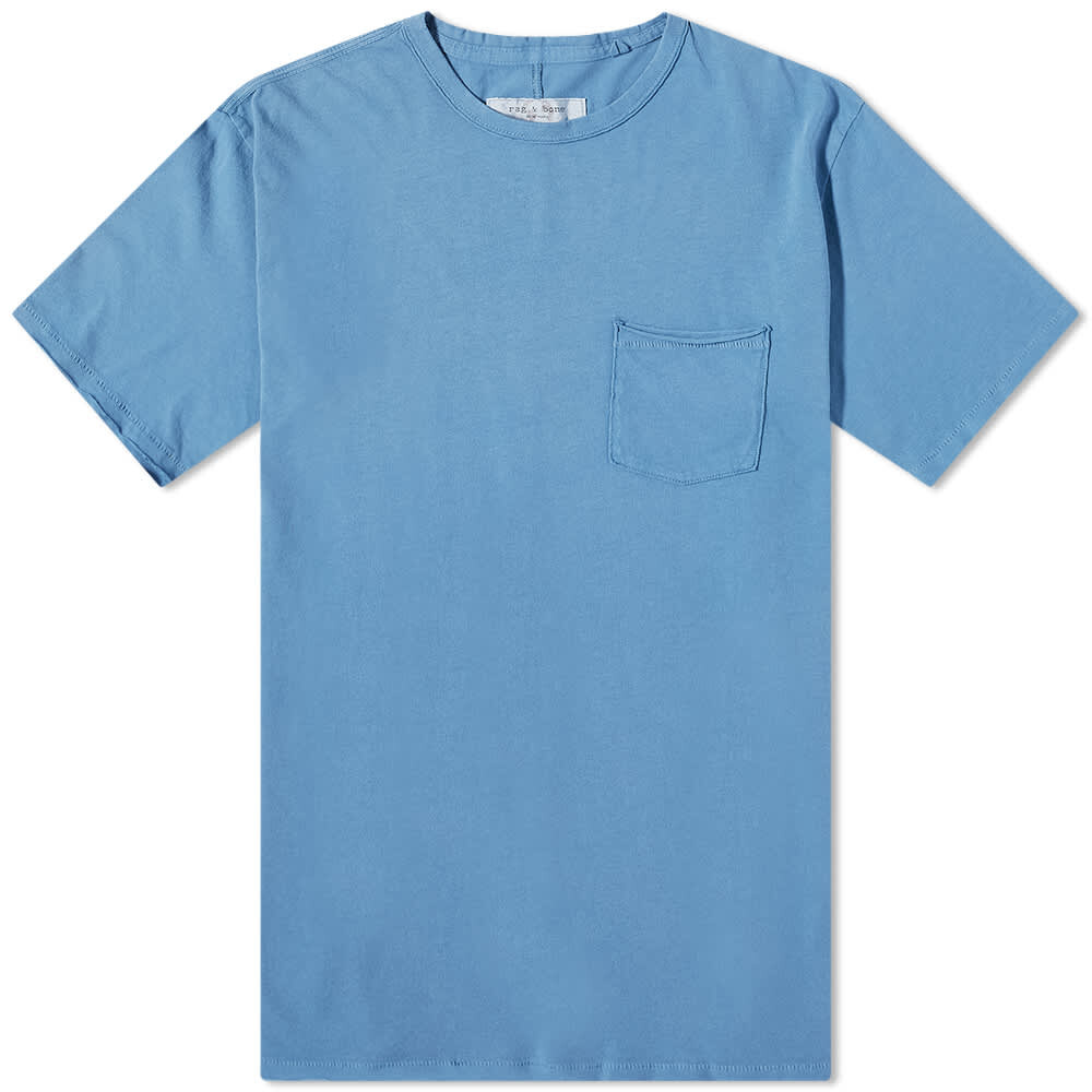 

Футболка Rag & Bone Miles Pocket Tee, Синий