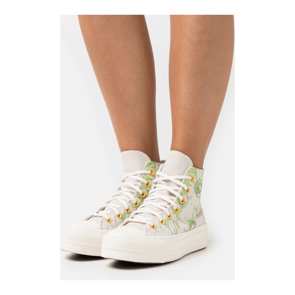 

Кроссовки Converse Chuck Taylor All Star Lift Floral, desert sand/lime rave/egret