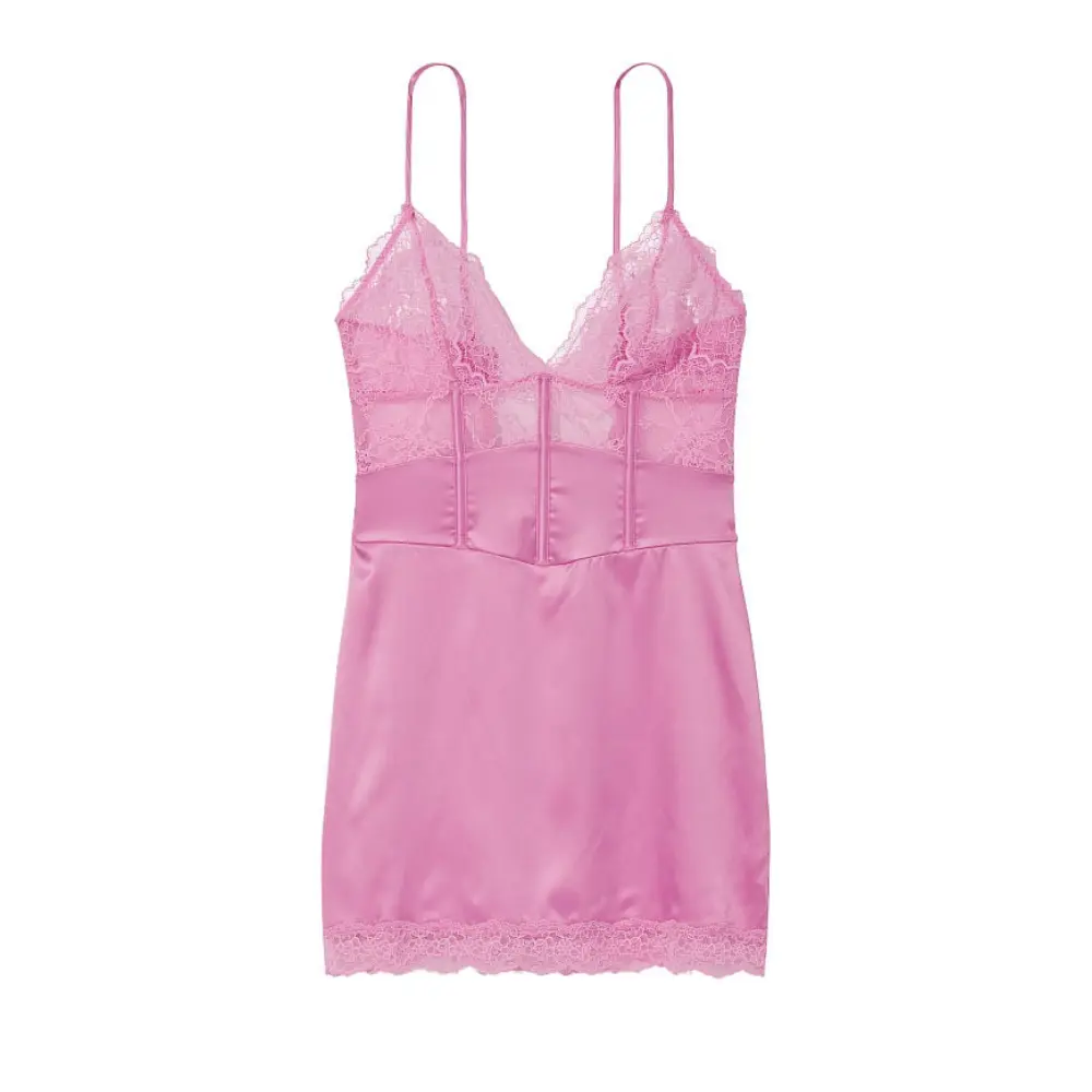 

Корсет Victorias Secret Satin Corset Slip, сиреневый