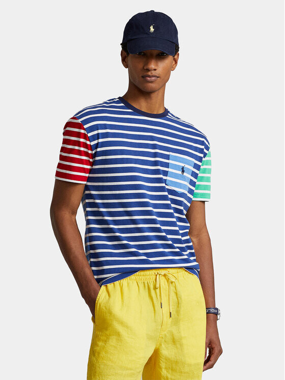 

Футболка классического кроя Polo Ralph Lauren, синий