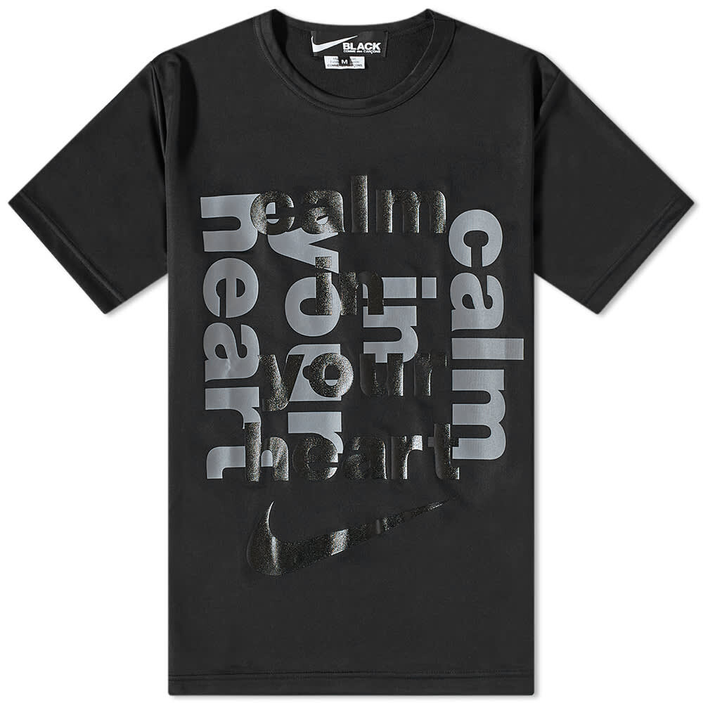 

Футболка Comme des Garçons Black x Nike Calm In Your Heart Tee, Черный