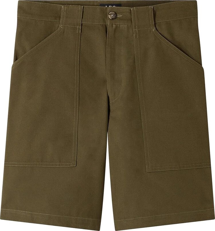 

Шорты A.P.C. Melbourne Short Khaki, зеленый