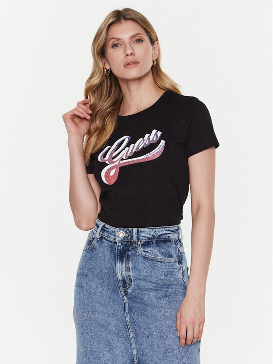 

Футболка стандартного кроя Guess, черный