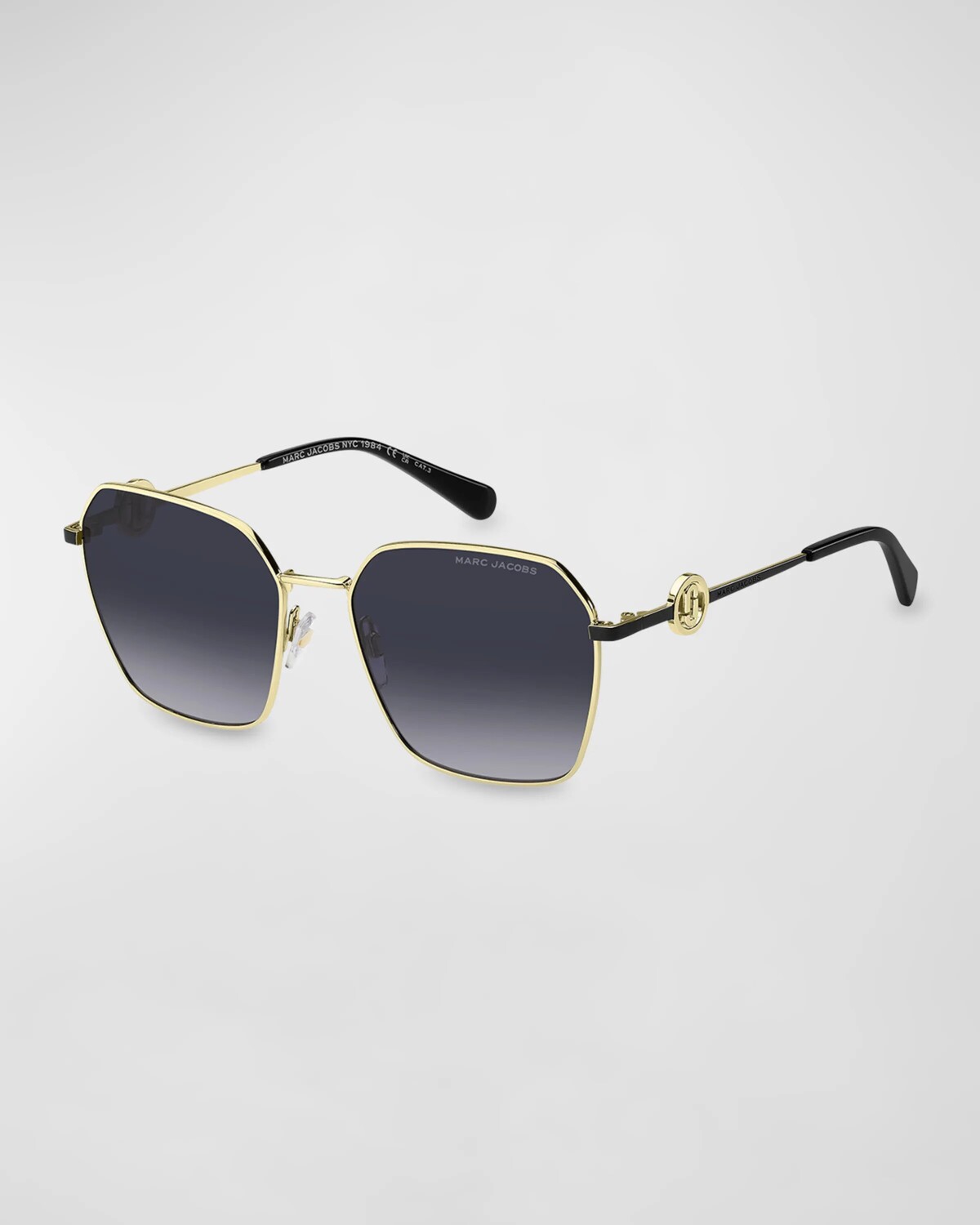 

Marc 729S Металлические квадратные солнцезащитные очки Marc Jacobs, цвет Gold Blck