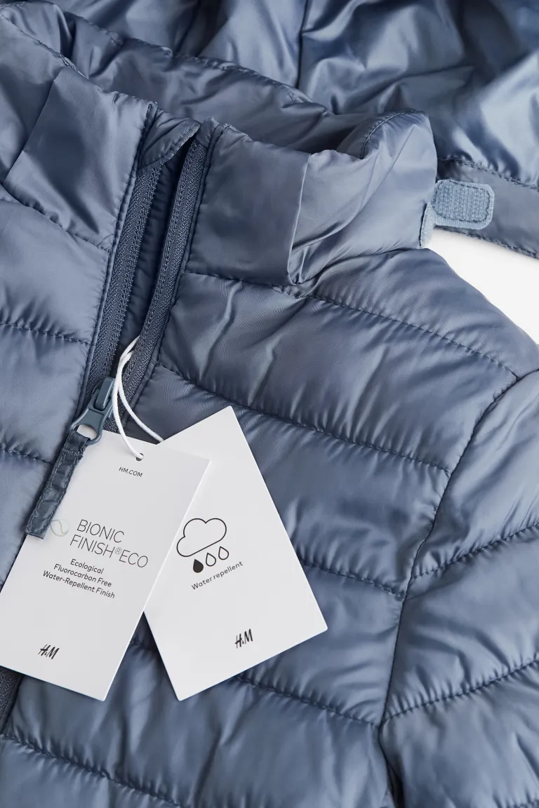 

Стеганая водоотталкивающая куртка H&M, синий