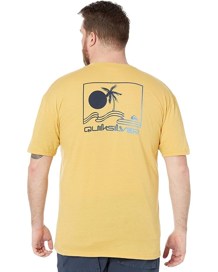 

Футболка Quiksilver Vibes Builder Short Sleeve Tee, цвет Ochre Heather