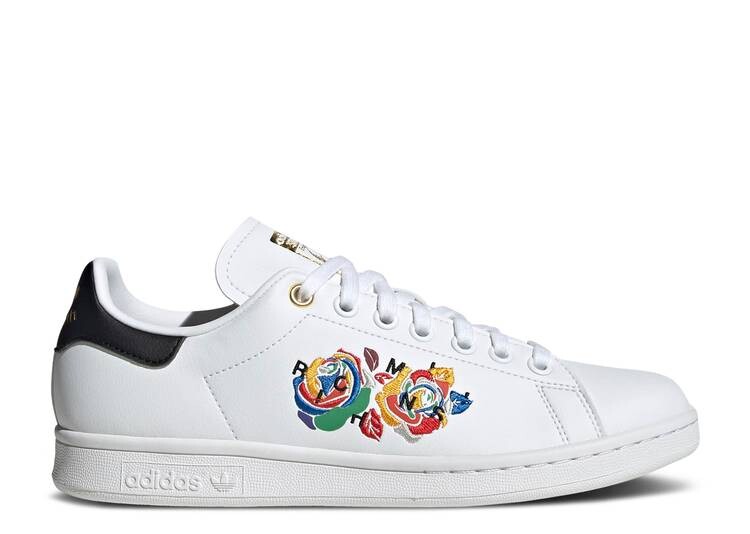 

Кроссовки Adidas RICH MNISI X WMNS STAN SMITH 'ROSES - WHITE', белый