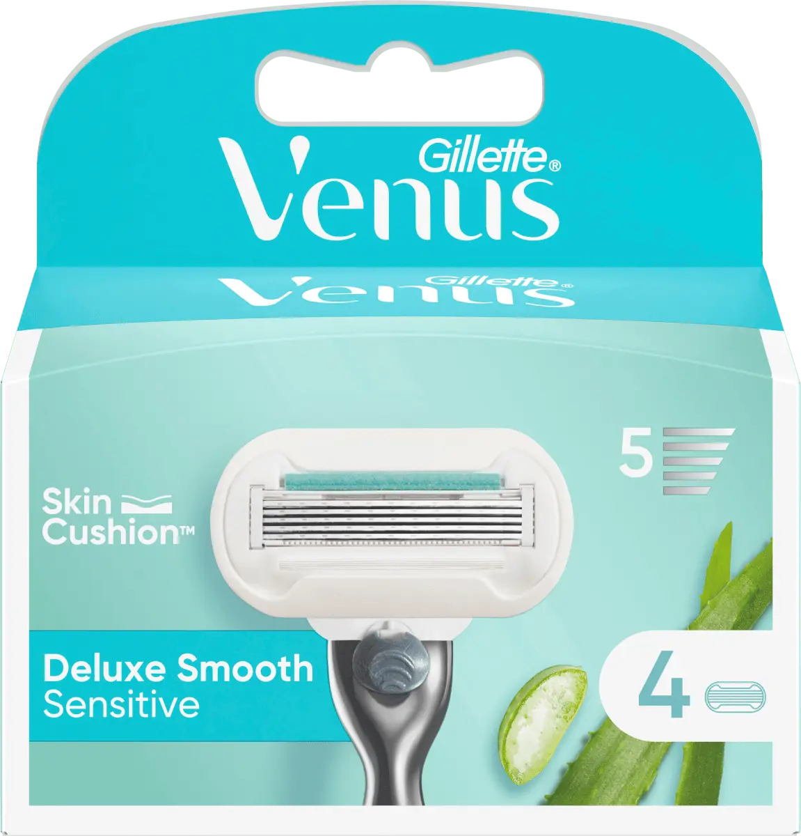 

Лезвия для бритвы Deluxe Smooth Sensitive 4 шт. Gillette