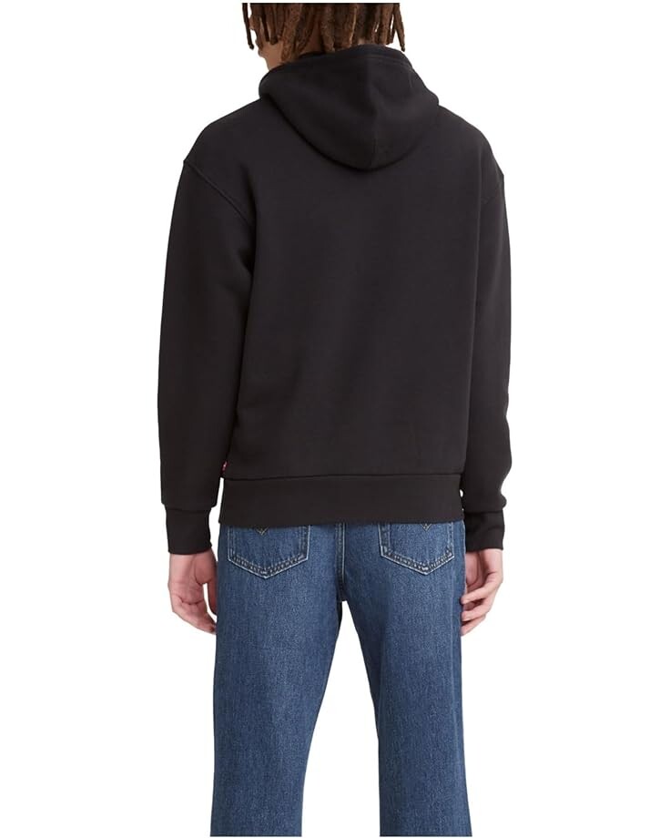 

Худи Levi's Mens T3 Relaxed Graphic Hoodie, цвет Core Poster Hoodie Caviar