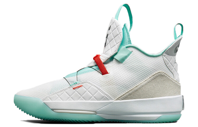 

Мужские баскетбольные кроссовки Air Jordan 33 Guo Ailun Pe белый/серебристый металлик-красный университетский цвет