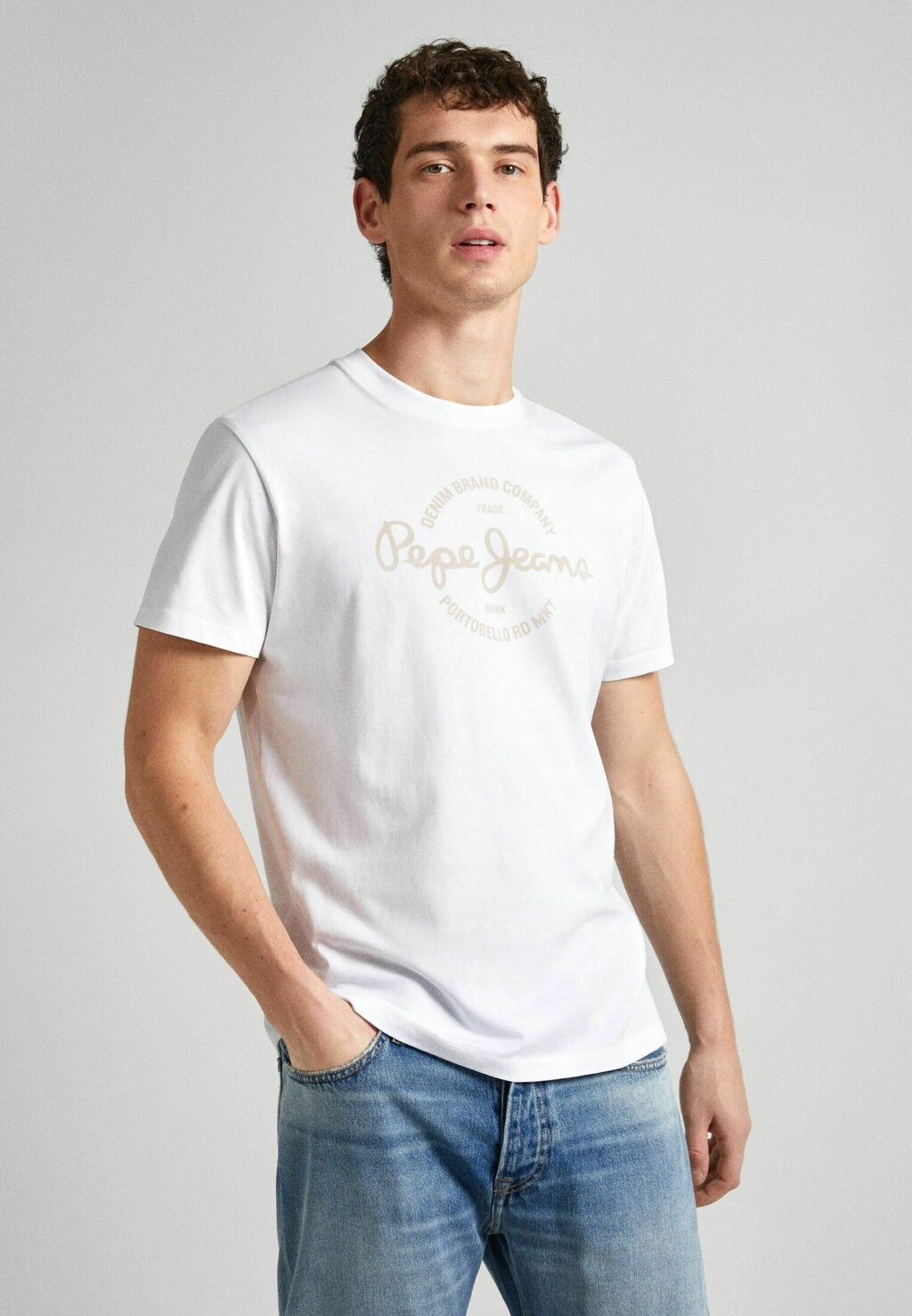 

Футболка с принтом Craigton Pepe Jeans, белый