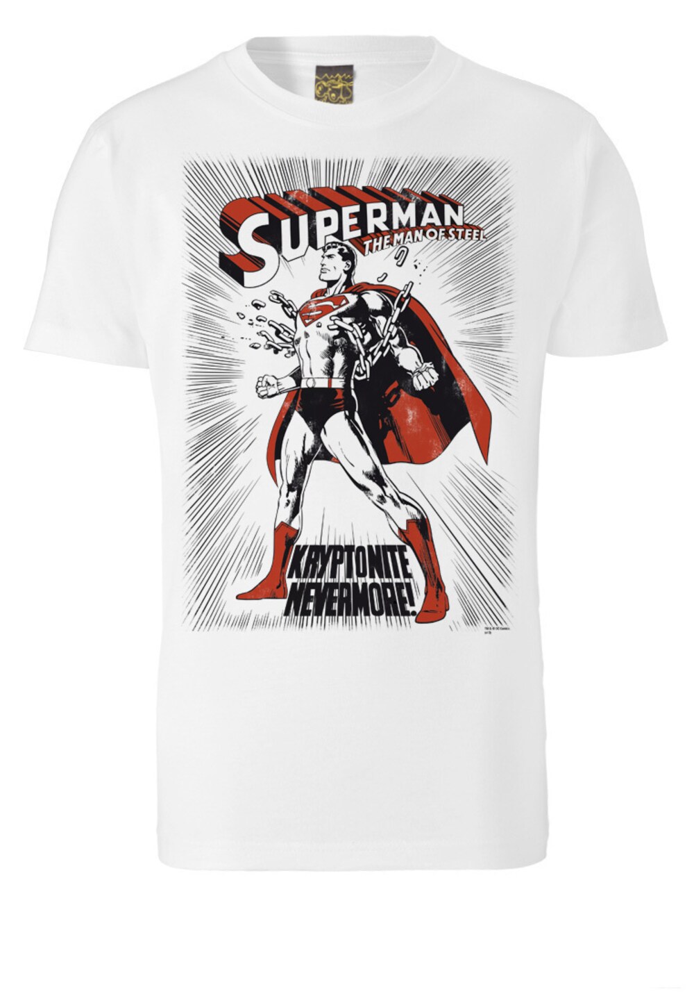 Футболка Logoshirt SUPERMAN KRYPTONITE, белый