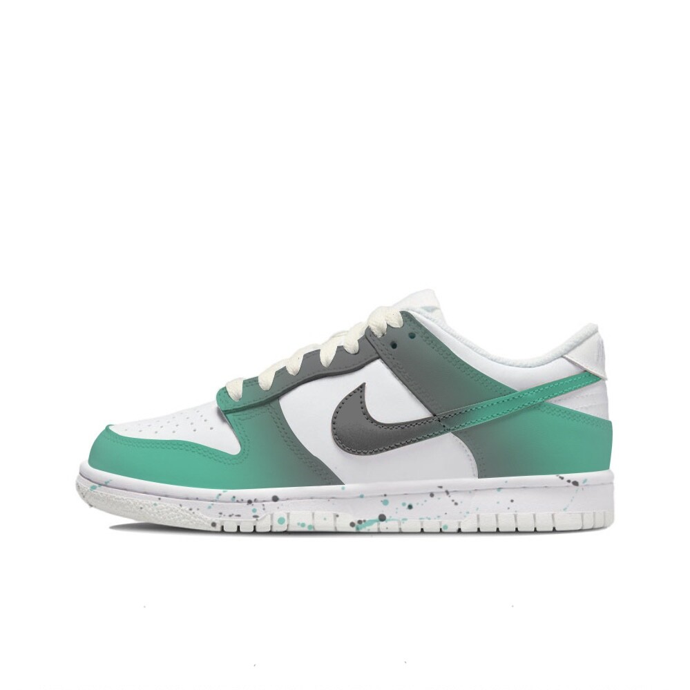 

Кроссовки Nike Dunk Skateboarding Shoes Women's Low-top Grey/green, зеленый