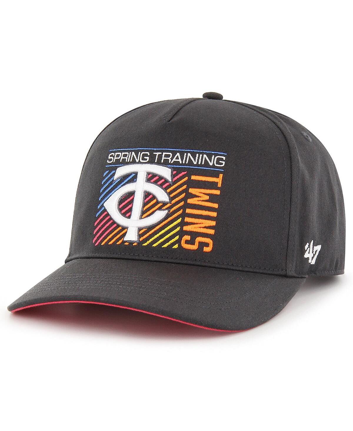 

Мужская угольная кепка Snapback Minnesota Twins 2023 Spring Training Reflex Hitch Snapback '47 Brand