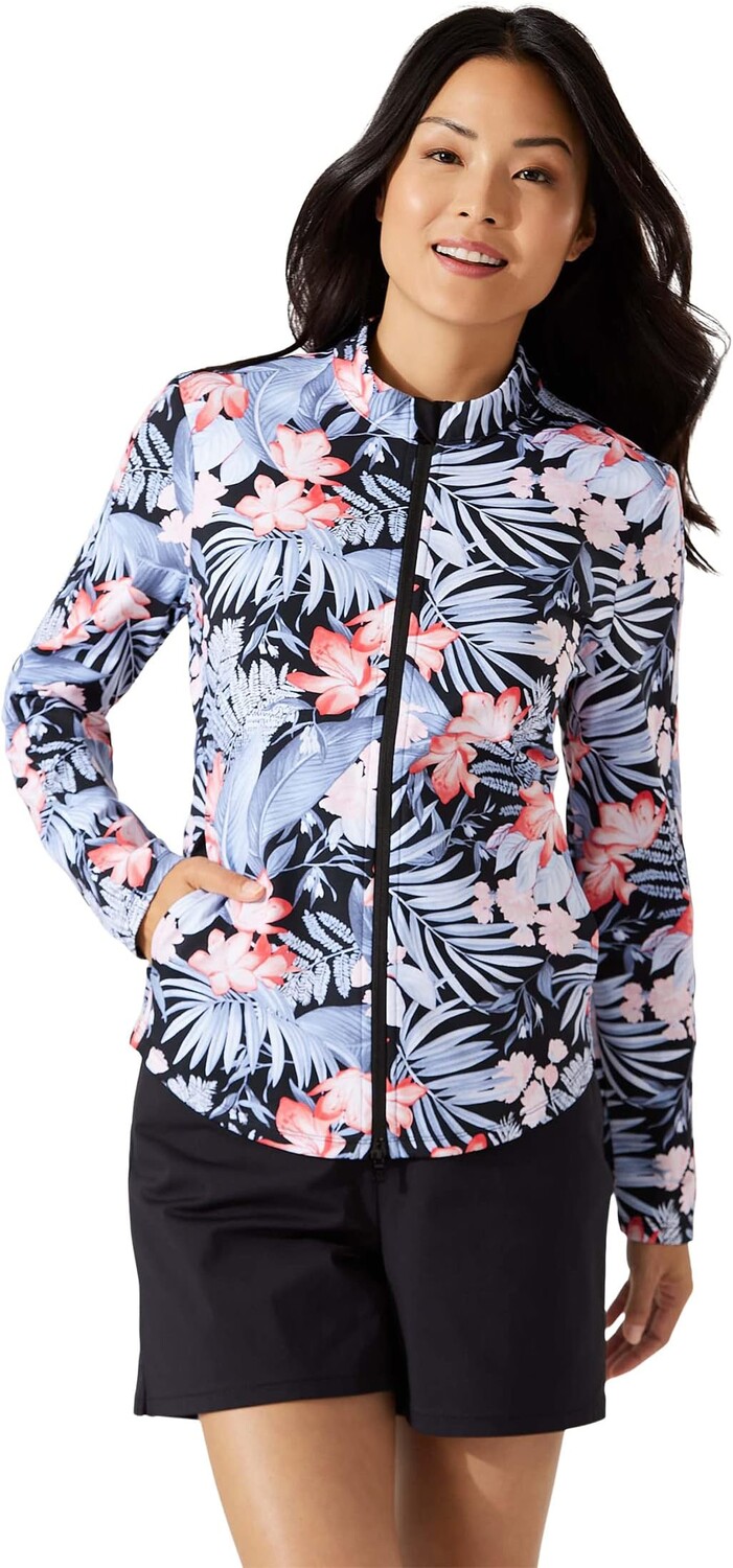 

Куртка Aubrey Delicate Flora Long Sleeve Tommy Bahama, черный
