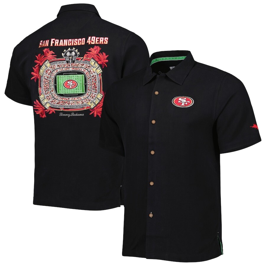 

Рубашка Tommy Bahama San Francisco 49Ers, черный