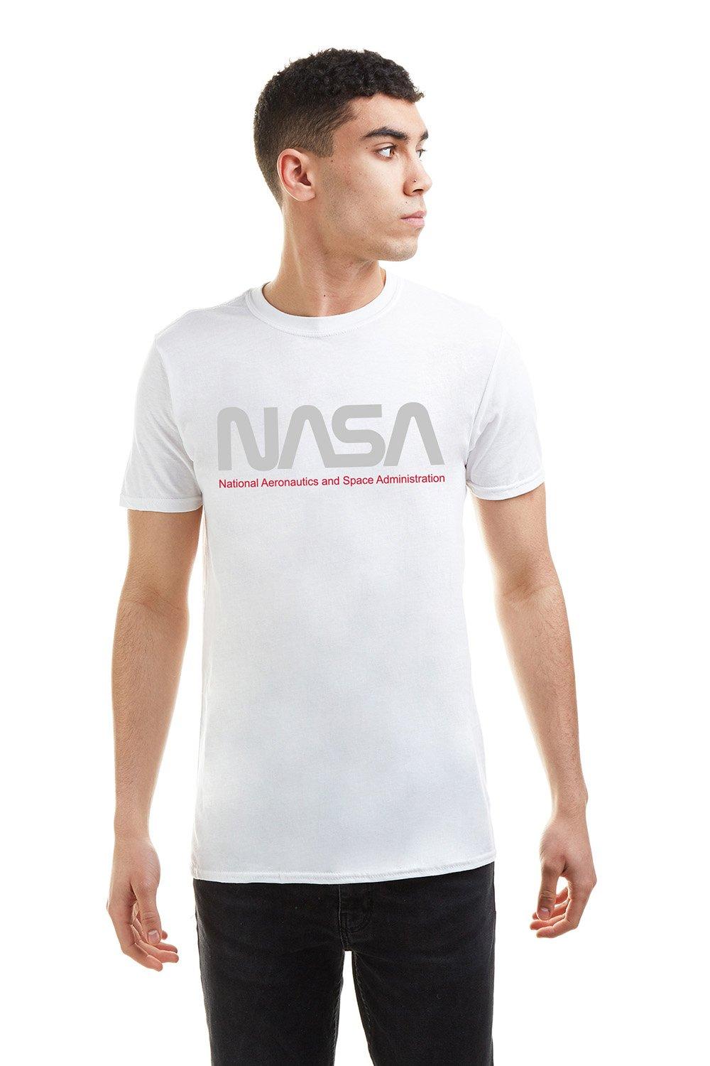 Хлопковая футболка Insignia NASA, белый цена и фото
