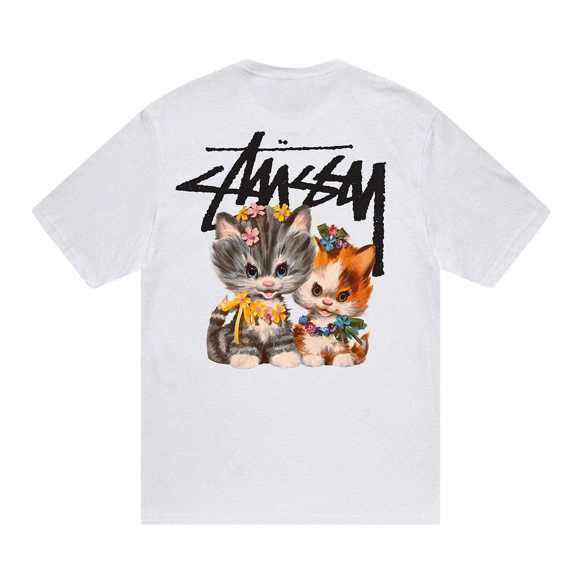 Футболка Stussy Kittens Белая