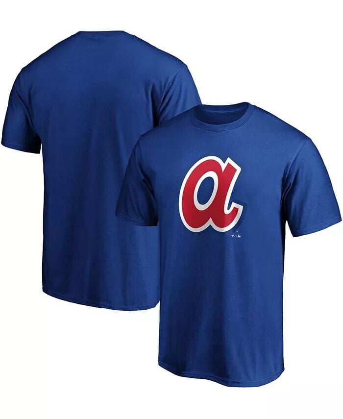 

Мужская футболка Forbes Team Royal Atlanta Braves Cooperstown Collection Fanatics, синий