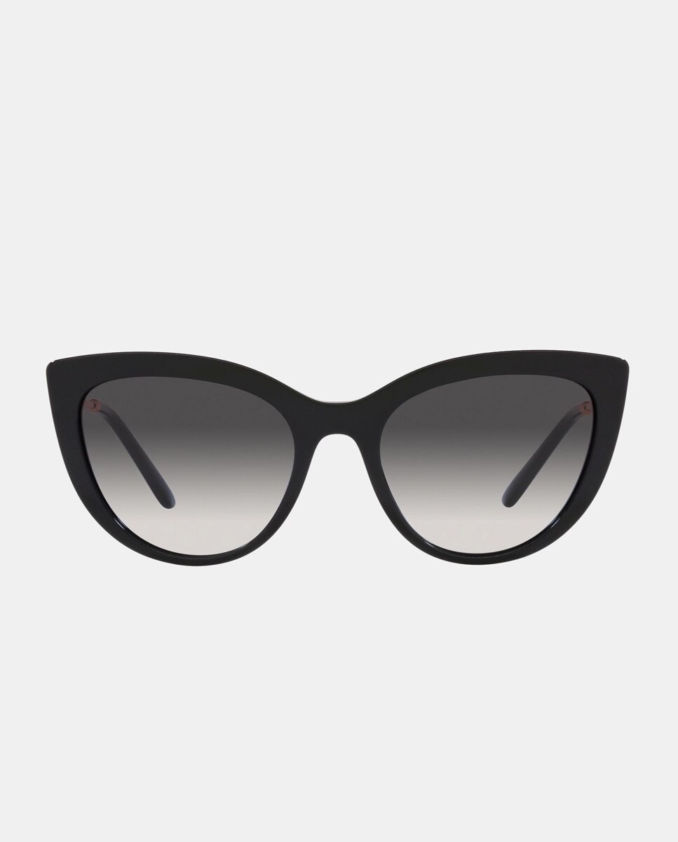 Черные женские солнцезащитные очки «кошачий глаз» из ацетата Dolce & Gabbana, черный