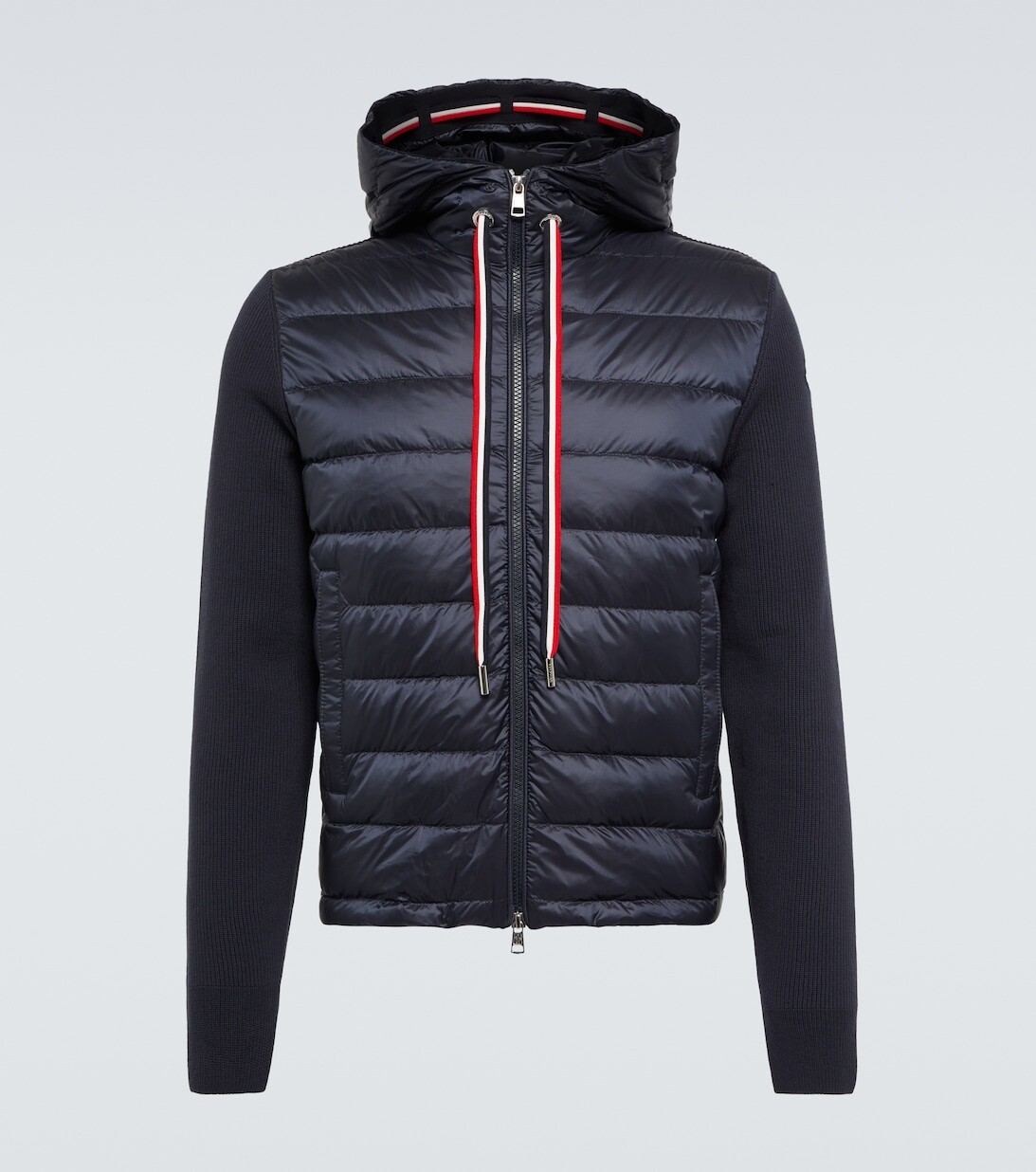 

Пуховик с капюшоном Moncler, синий