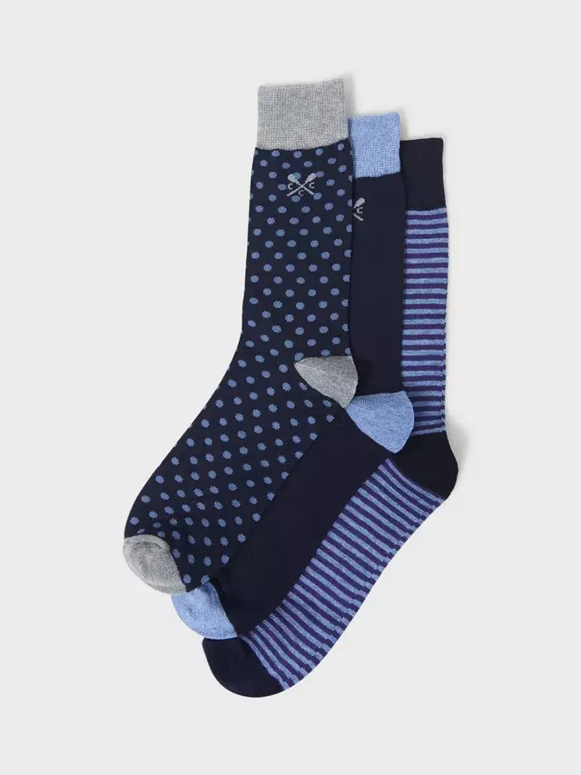 

Носки Crew Clothing Bamboo Blend 3 шт, темно-синий