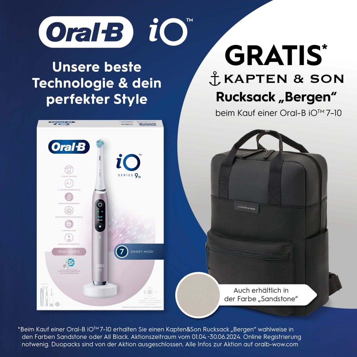 

Электрическая зубная щетка iO Series 9 Rose Quartz 1 шт. Oral-B