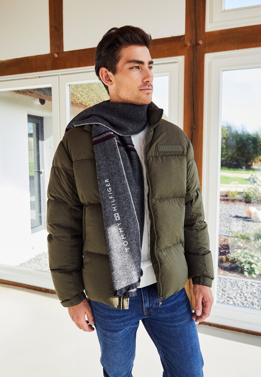 

Пуховик New York Puffer Jacket Tommy Hilfiger, цвет army green