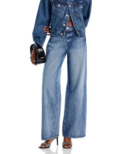

Джинсы Alicent High Rise Sneaker Wide Leg (Гранада) L'AGENCE, цвет Blue