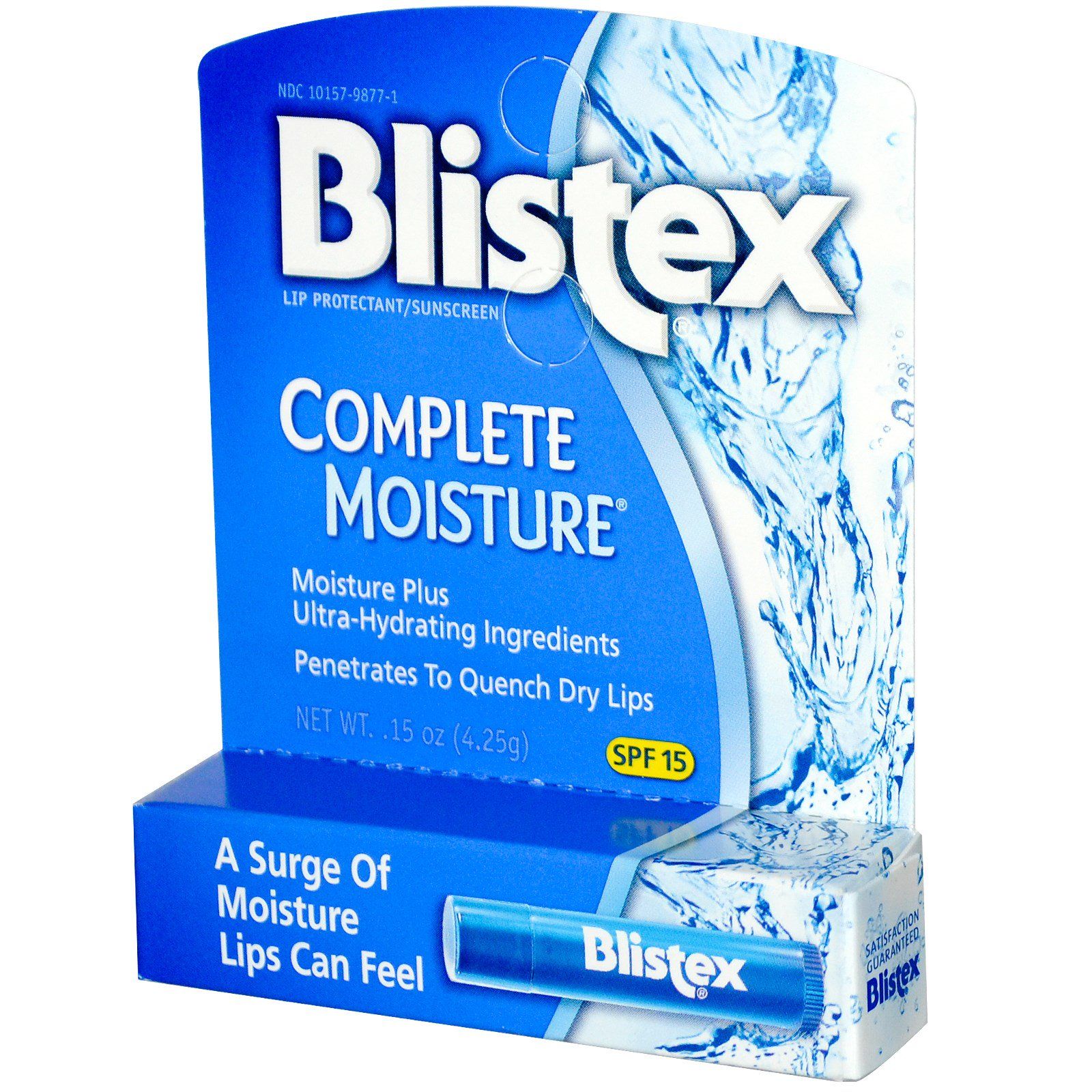 Blistex Complete Moisture защита для губ/ защита от солнца SPF 15 0,15 унций (4,25 г)
