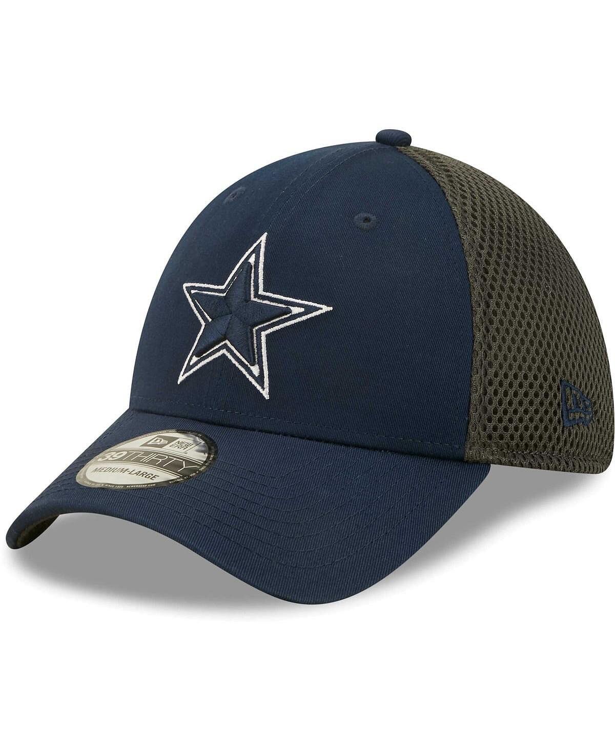 

Мужская темно-синяя, графитовая шляпа Dallas Cowboys Team Neo 39THIRTY Flex Hat New Era