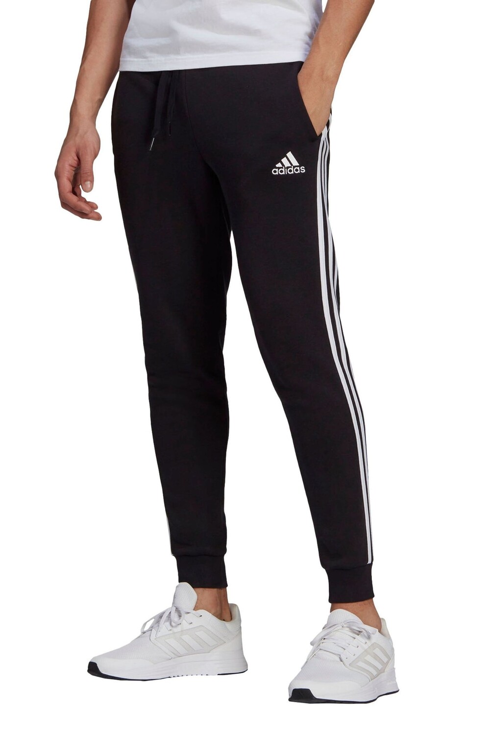 

Sportswear Essentials 3 пары зауженных флисовых джоггеров adidas, черный