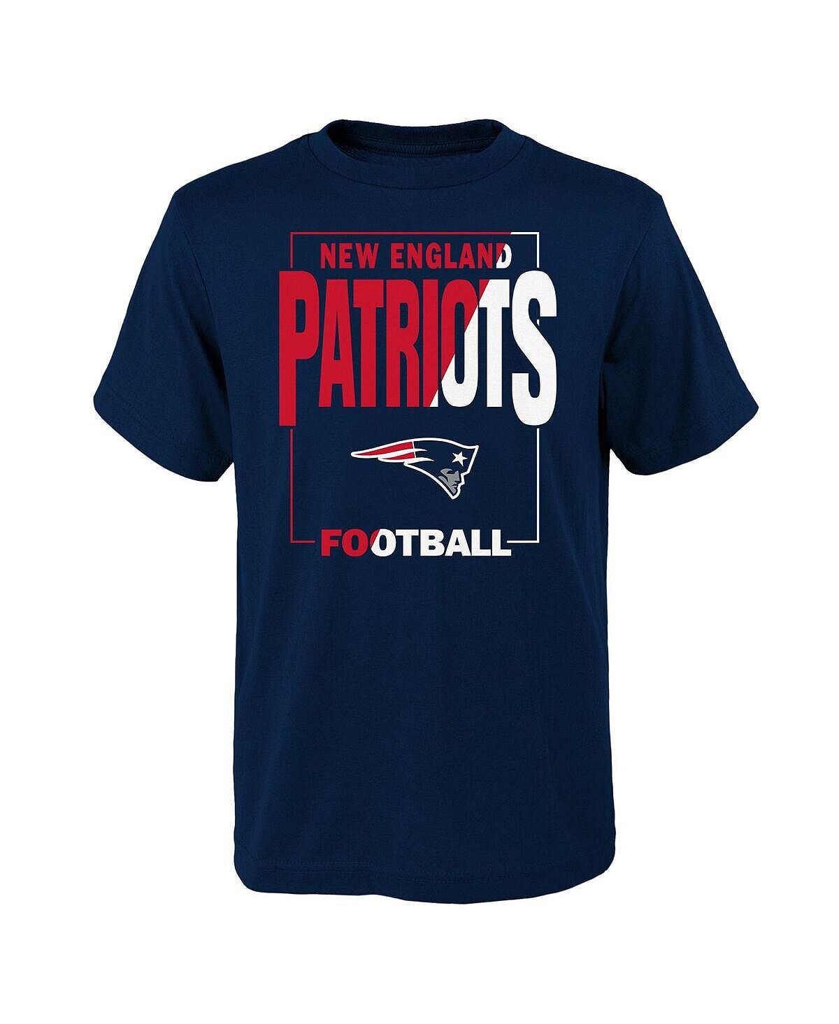 

Темно-синяя футболка Big Boys New England Patriots Coin Toss Outerstuff