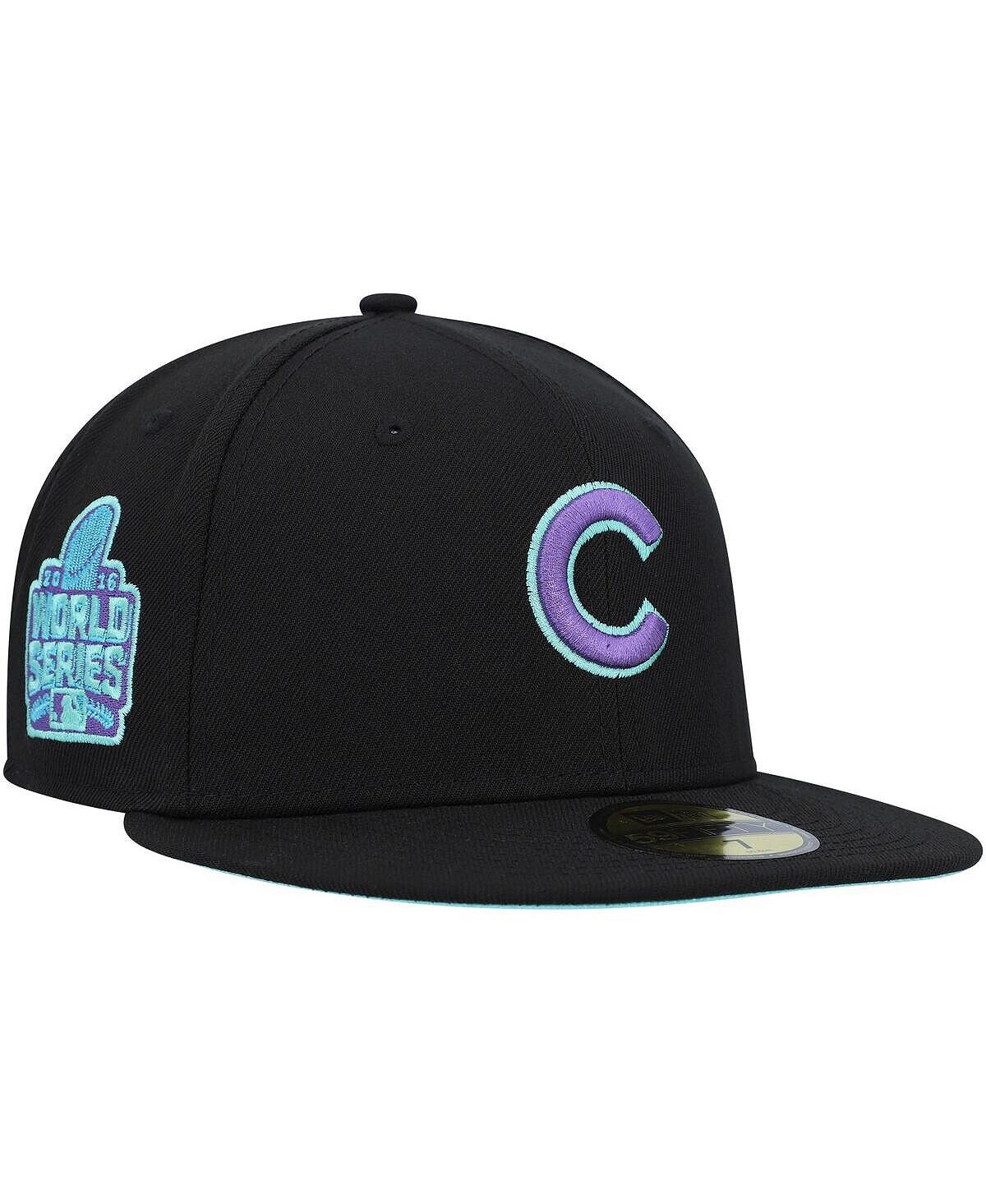 

Мужская черная кепка Chicago Cubs World Series 2016 Black Light 59FIFTY New Era