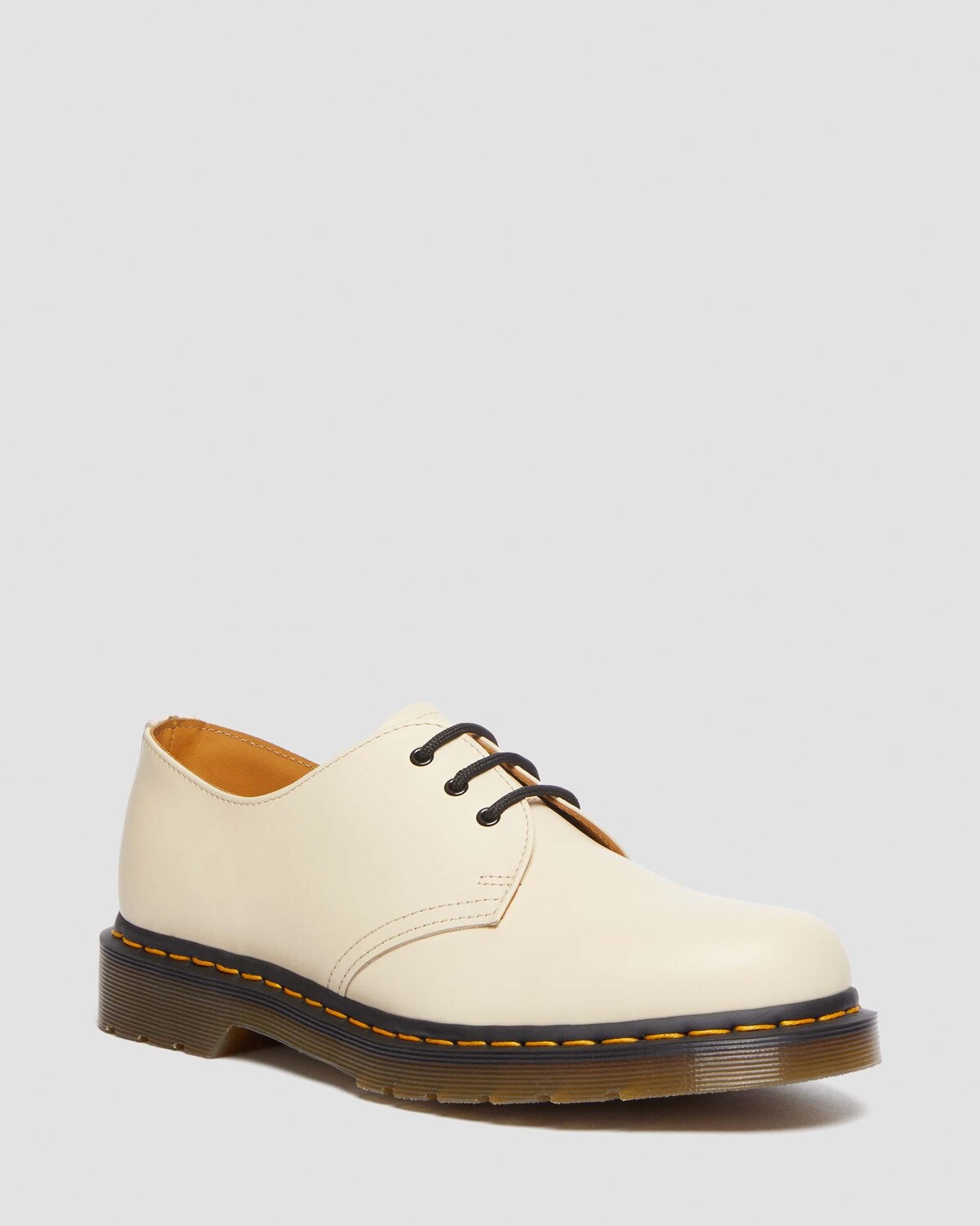 

1461 Желтые кожаные оксфорды с строчкой Dr. Martens