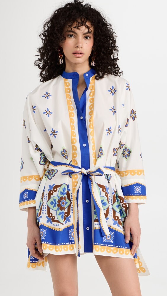 

Платье мини La Double J Foulard, белый