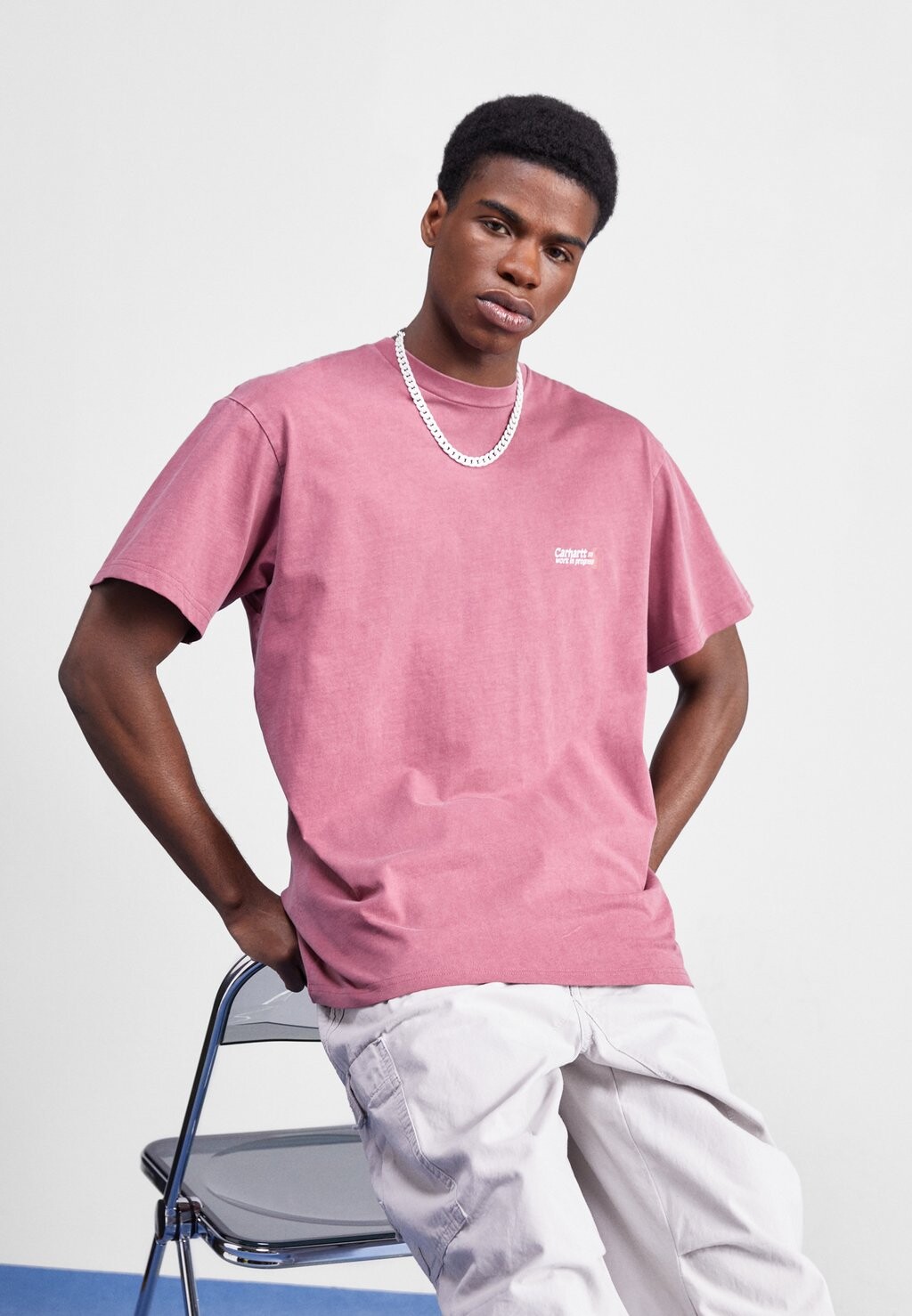 

Футболка с принтом Carhartt WIP, красный меланж