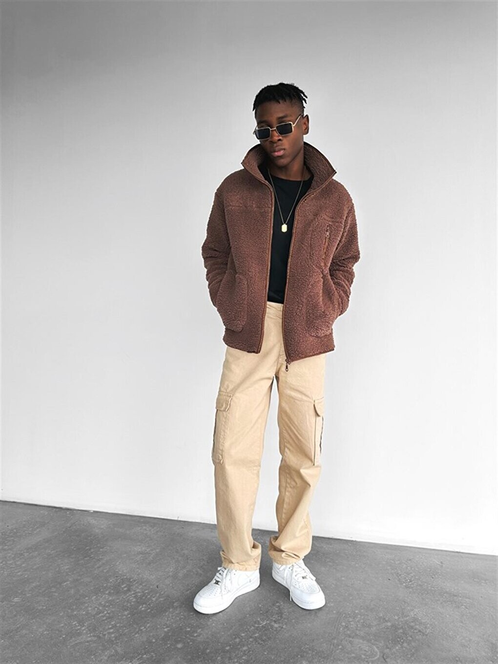 

Брюки-карго Baggy Fit Бежевые ablukaonline, Бежевый