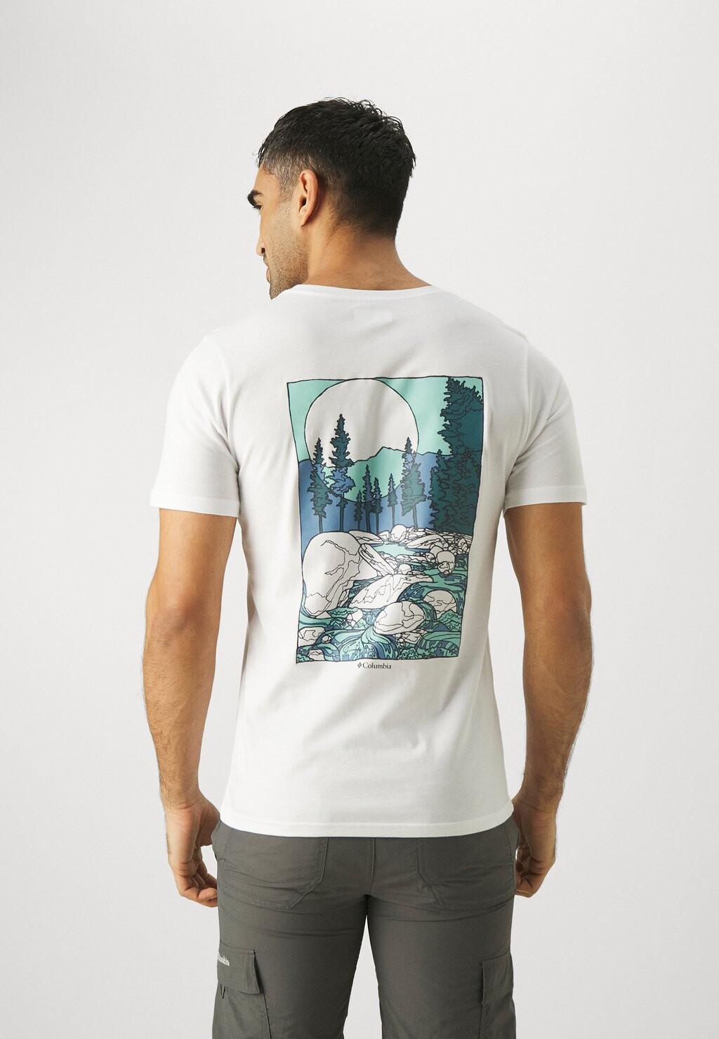 

Футболка с принтом RAPID RIDGE™ BACK GRAPHIC TEE Columbia, цвет white