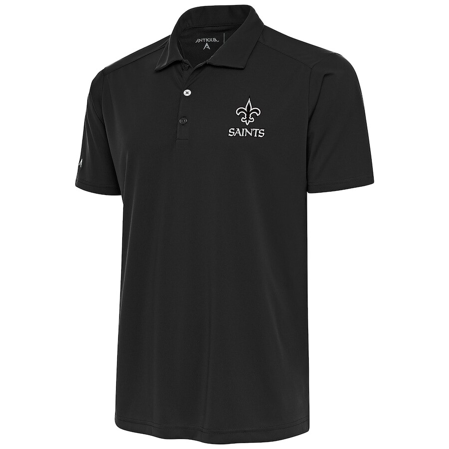 

Поло с коротким рукавом Antigua New Orleans Saints, угольный