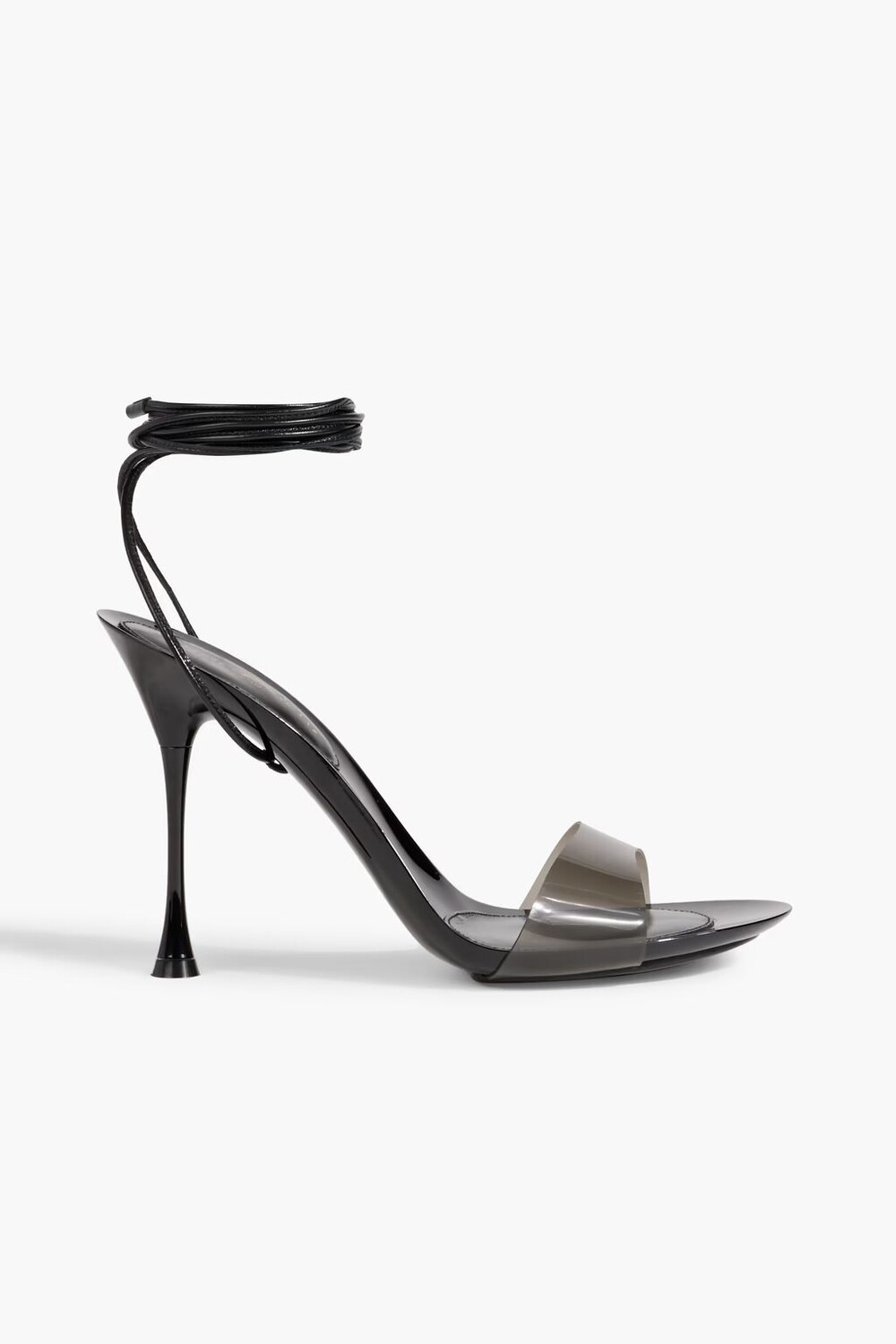 

Сандалии Spice Glass 95 из кожи и ПВХ Gianvito Rossi, черный
