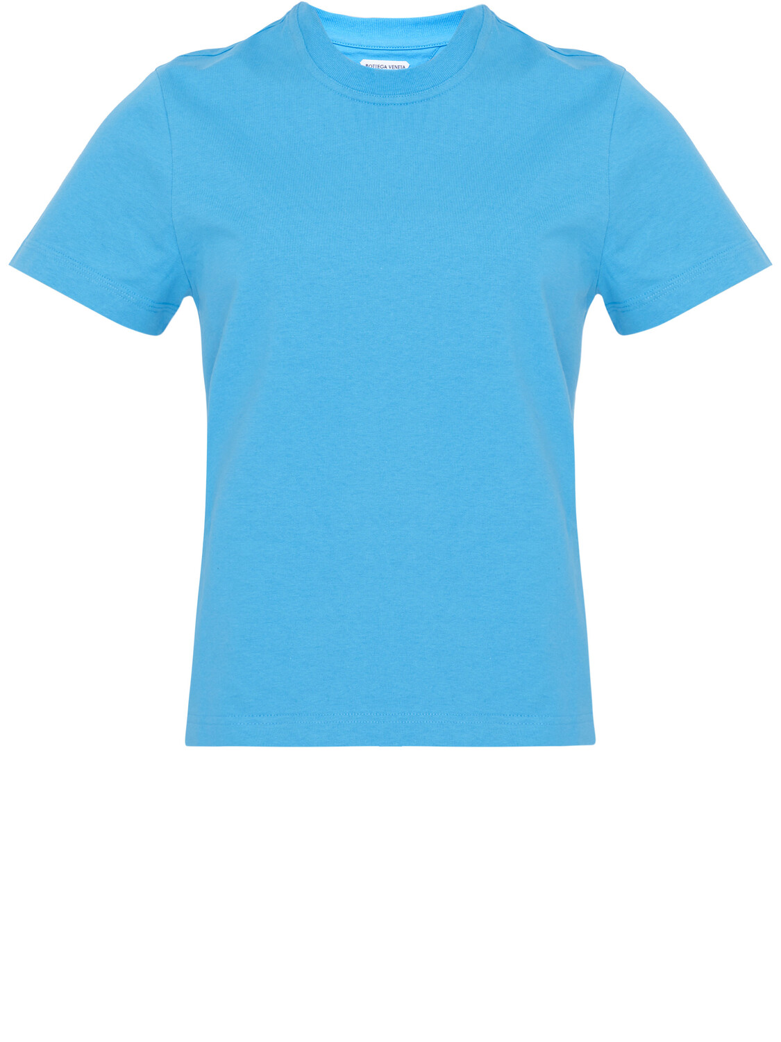 

Футболка Bottega Veneta Turquoise cotton, светло-синий