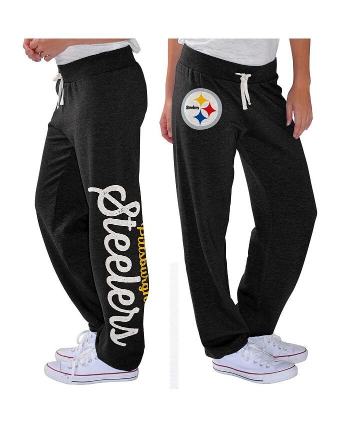 

Женские черные флисовые брюки Pittsburgh Steelers для схватки G-III 4Her by Carl Banks, черный