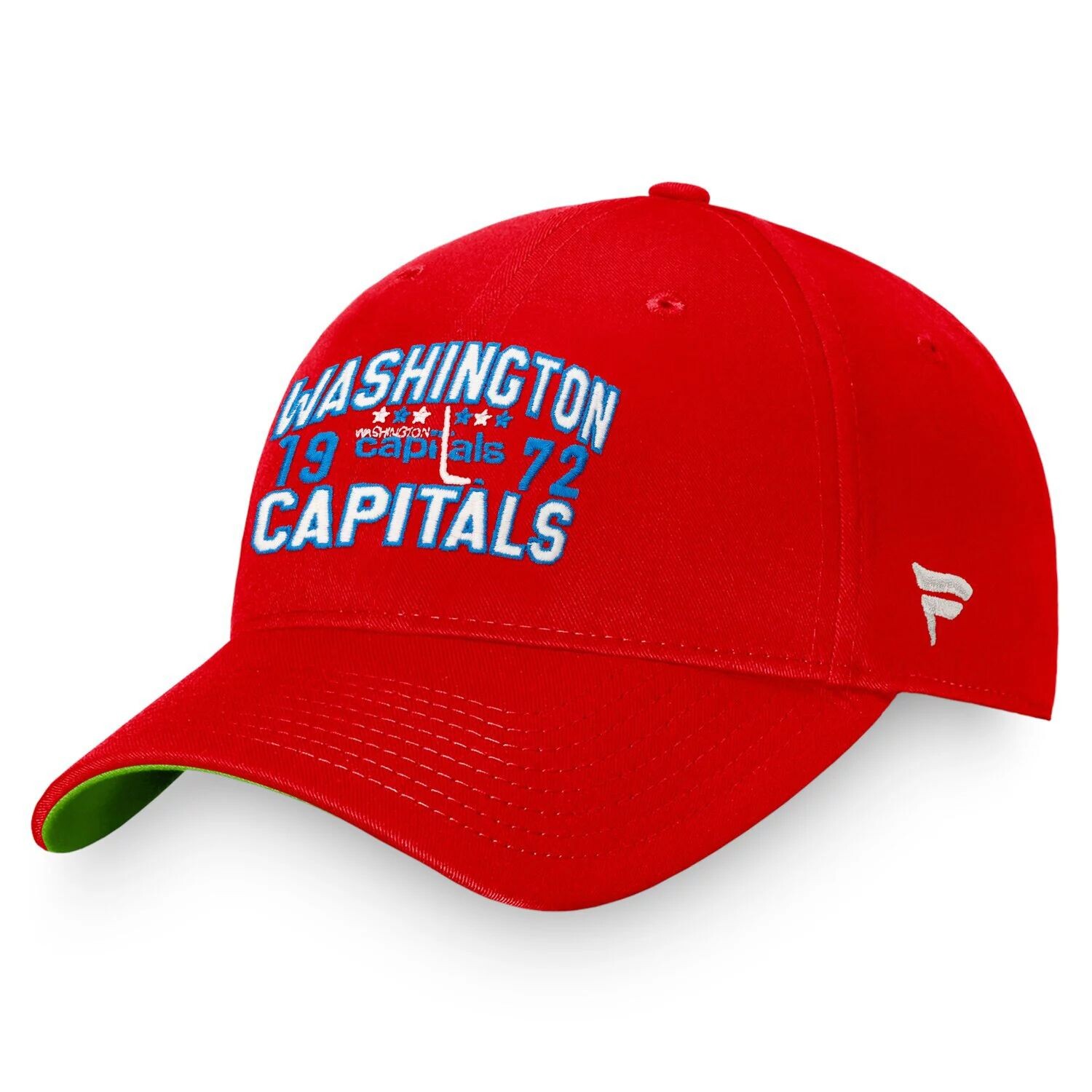 

Мужская красная регулируемая кепка Fanatics с логотипом Washington Capitals True Classic в стиле ретро