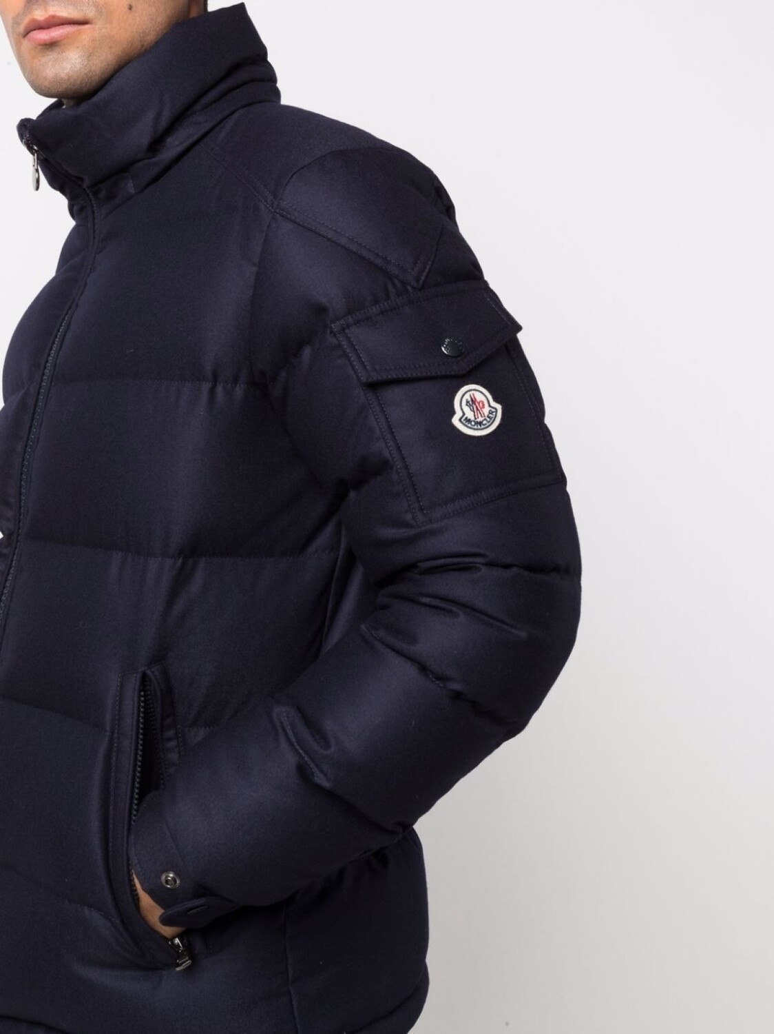 

Moncler пуховик Montgenevre с капюшоном, синий