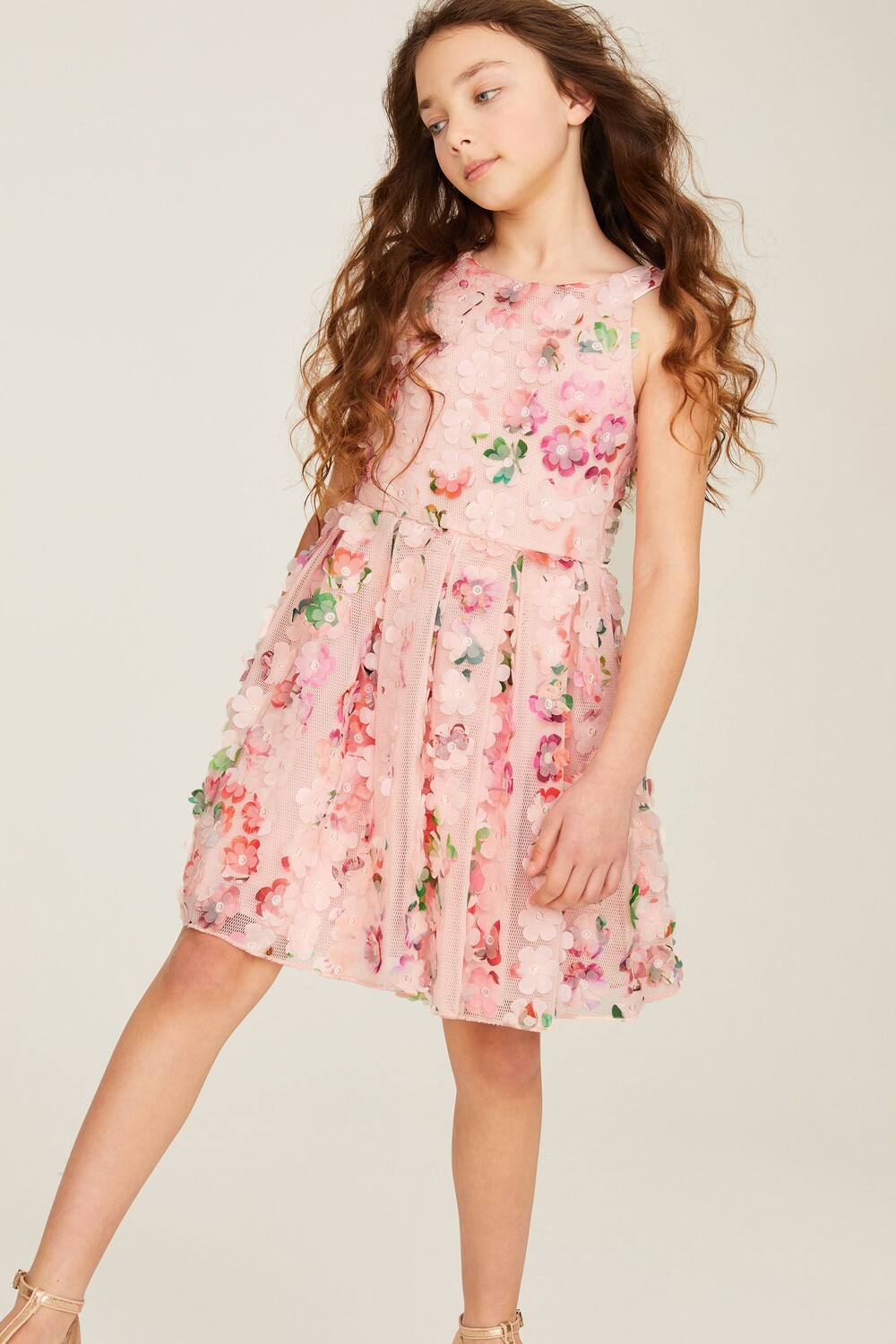 

Розовое платье с цветочным принтом Baker By Ted Baker Baker by Ted Baker, розовый
